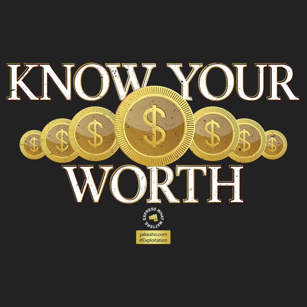 Know Your Worth Unisex Short Sleeve T Shirt YaKesho